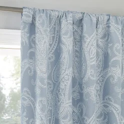 Sun Zero Pedra Back Tab 100% Blackout Single Curtain Panel