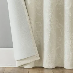 Sun Zero Pedra Back Tab 100% Blackout Single Curtain Panel