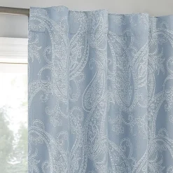 Sun Zero Pedra Back Tab 100% Blackout Single Curtain Panel