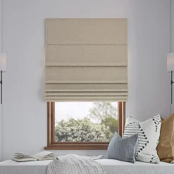 Sun Zero Pryer Energy Saving Cordless 100% Blackout Roman Shade