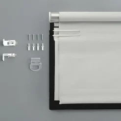 Sun Zero Pryer Energy Saving Cordless 100% Blackout Roman Shade