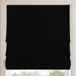 Sun Zero Pryer Energy Saving Cordless 100% Blackout Roman Shade