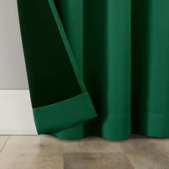 Sun Zero Rianna Rod Pocket 100% Blackout Single Curtain Panel