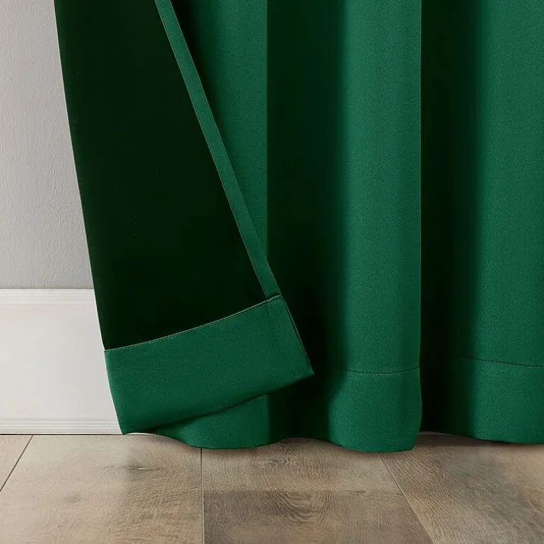 Sun Zero Rianna Rod Pocket 100% Blackout Single Curtain Panel