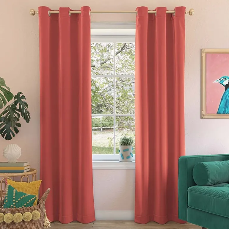 Sun Zero Riley Grommet Top Energy Saving Blackout Single Curtain Panel