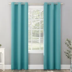 Sun Zero Riley Grommet Top Energy Saving Blackout Single Curtain Panel