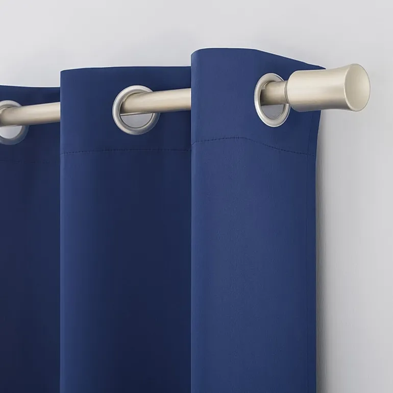 Sun Zero Riley Grommet Top Energy Saving Blackout Single Curtain Panel