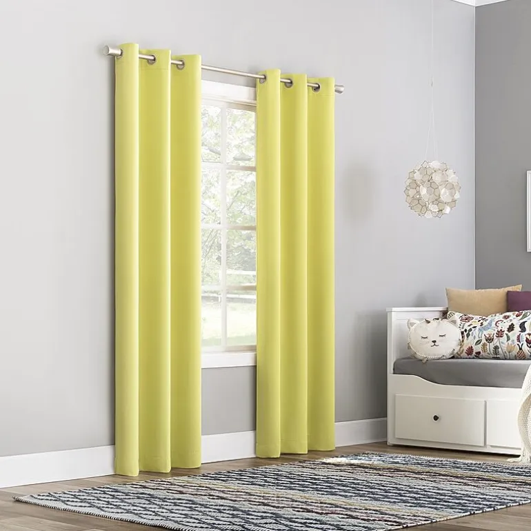 Sun Zero Riley Grommet Top Energy Saving Blackout Single Curtain Panel