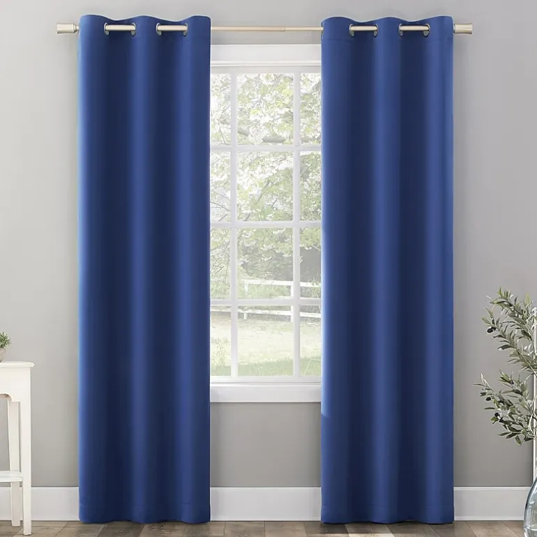 Sun Zero Riley Grommet Top Energy Saving Blackout Single Curtain Panel