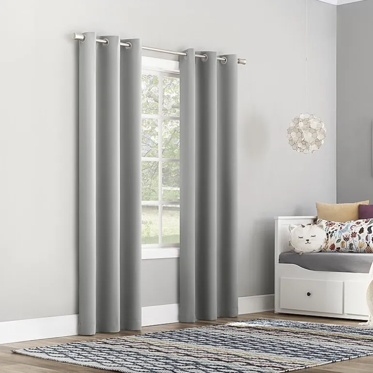 Sun Zero Riley Grommet Top Energy Saving Blackout Single Curtain Panel