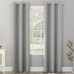 Sun Zero Riley Grommet Top Energy Saving Blackout Single Curtain Panel