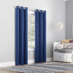 Sun Zero Riley Grommet Top Energy Saving Blackout Single Curtain Panel
