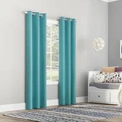 Sun Zero Riley Grommet Top Energy Saving Blackout Single Curtain Panel
