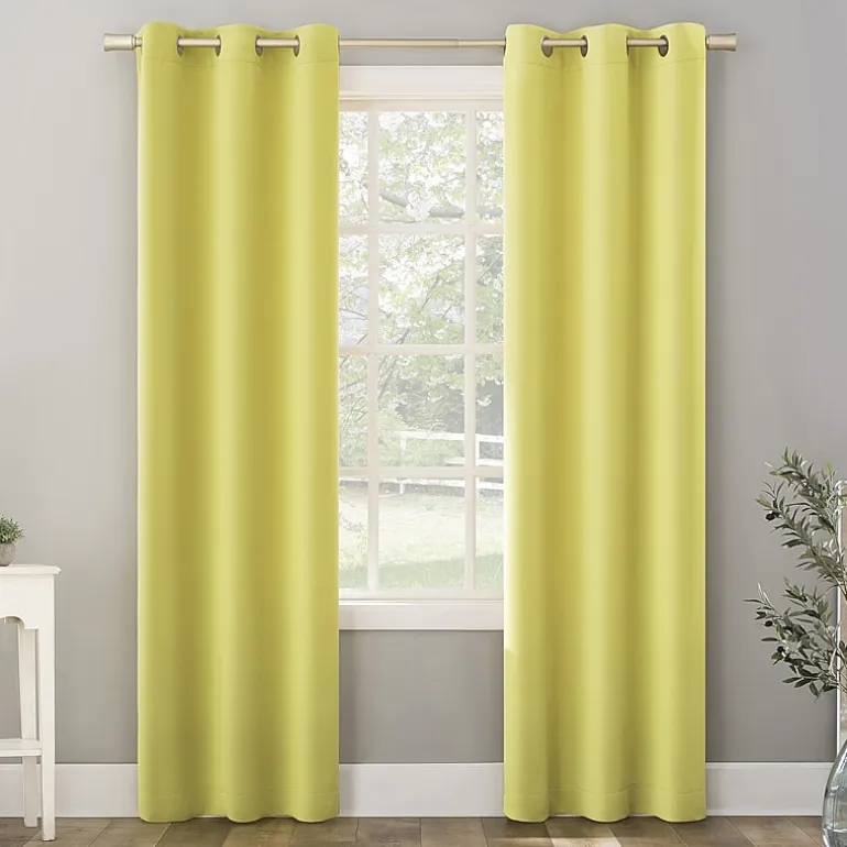 Sun Zero Riley Grommet Top Energy Saving Blackout Single Curtain Panel