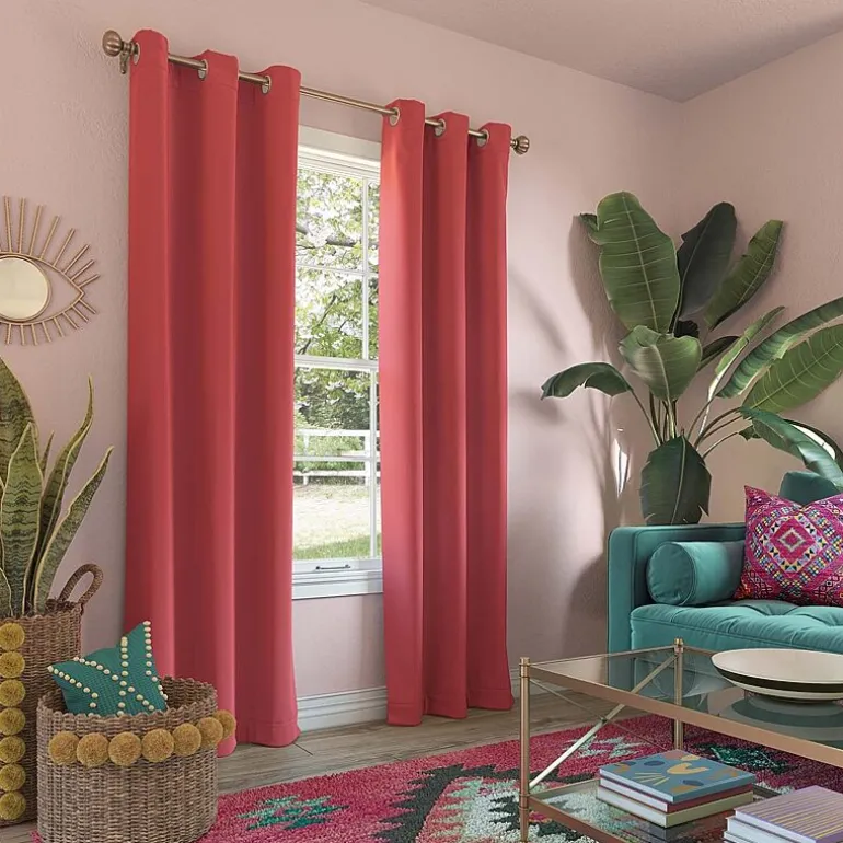 Sun Zero Riley Grommet Top Energy Saving Blackout Single Curtain Panel