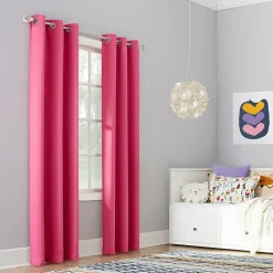 Sun Zero Riley Grommet Top Energy Saving Blackout Single Curtain Panel