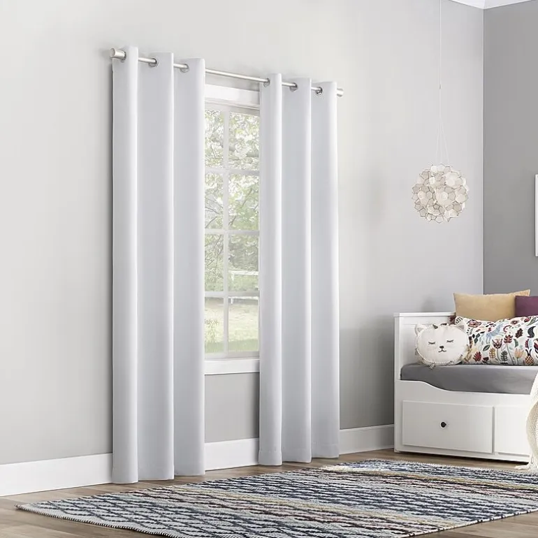 Sun Zero Riley Grommet Top Energy Saving Blackout Single Curtain Panel
