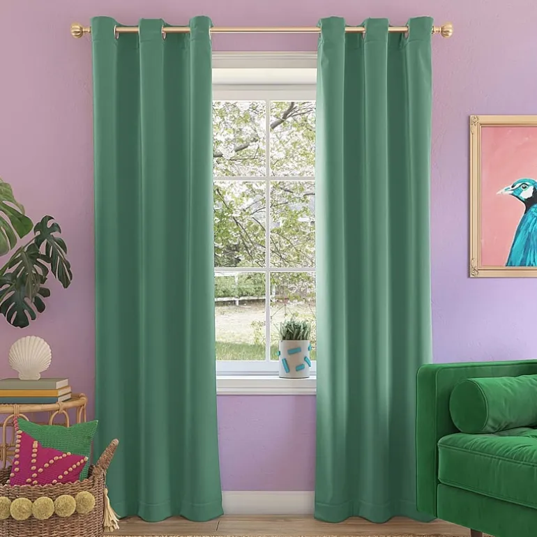 Sun Zero Riley Grommet Top Energy Saving Blackout Single Curtain Panel