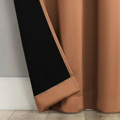Sun Zero Sheridan Magnetic Closure Grommet Top 100% Blackout Set of 2 Curtain Panel