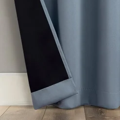 Sun Zero Sheridan Magnetic Closure Grommet Top 100% Blackout Set of 2 Curtain Panel