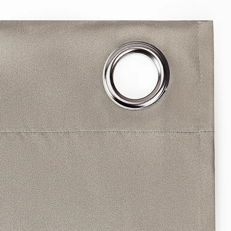 Sun Zero Sheridan Magnetic Closure Grommet Top 100% Blackout Set of 2 Curtain Panel