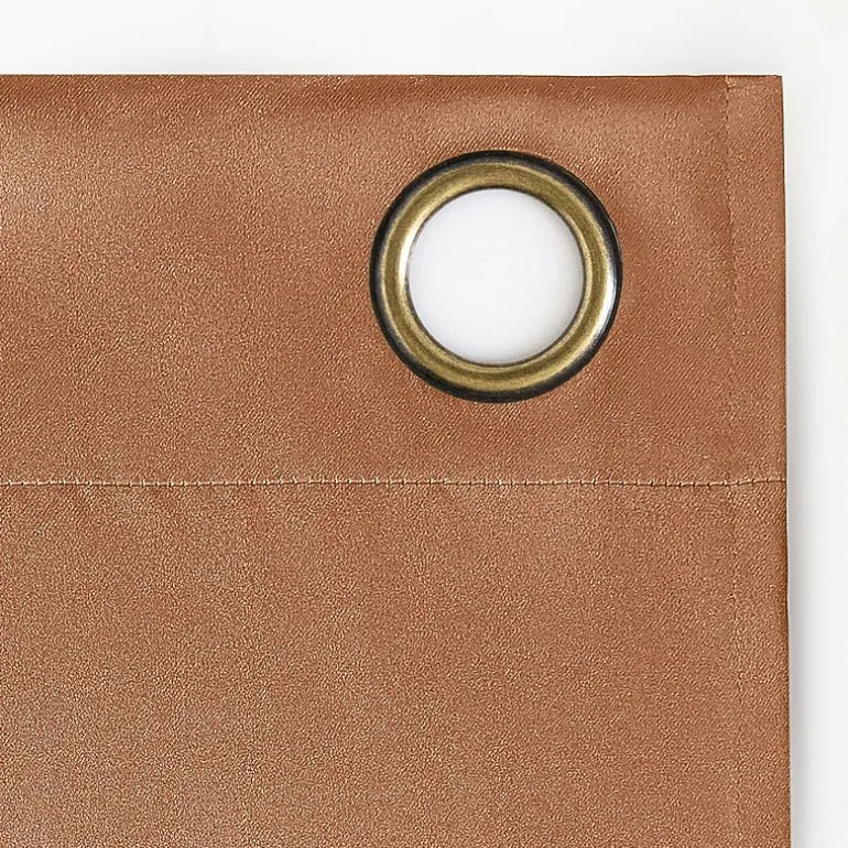 Sun Zero Sheridan Magnetic Closure Grommet Top 100% Blackout Set of 2 Curtain Panel