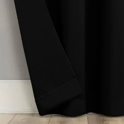 Sun Zero Sheridan Magnetic Closure Grommet Top 100% Blackout Set of 2 Curtain Panel