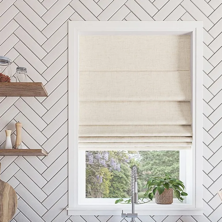 Sun Zero Somerton Energy Saving Cordless Blackout Roman Shade