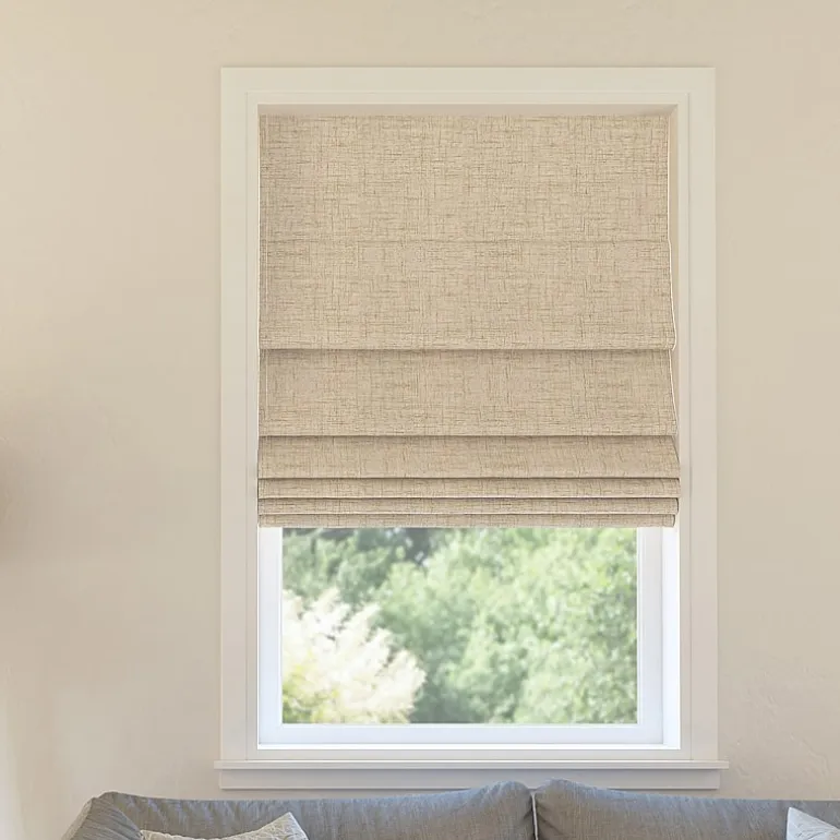 Sun Zero Somerton Energy Saving Cordless Blackout Roman Shade
