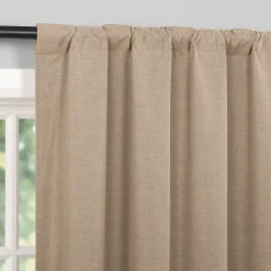 Sun Zero Treviso Back Tab Energy Saving 100% Blackout Single Curtain Panel
