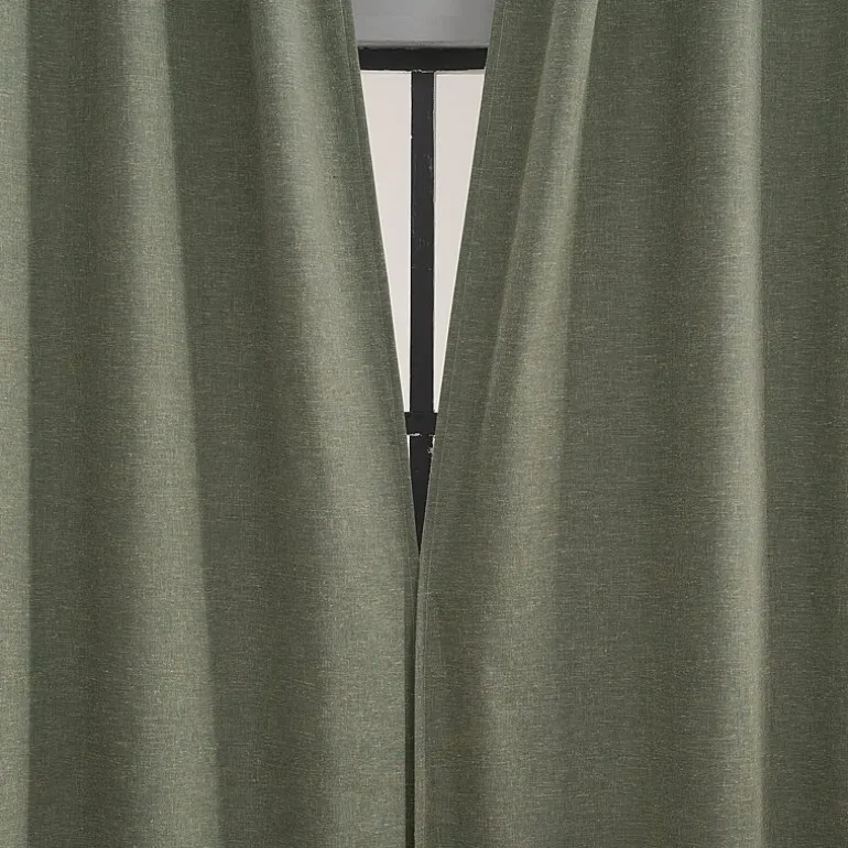 Sun Zero Treviso Back Tab Energy Saving 100% Blackout Single Curtain Panel