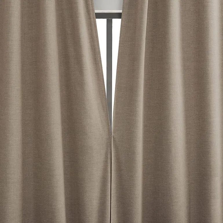 Sun Zero Treviso Back Tab Energy Saving 100% Blackout Single Curtain Panel