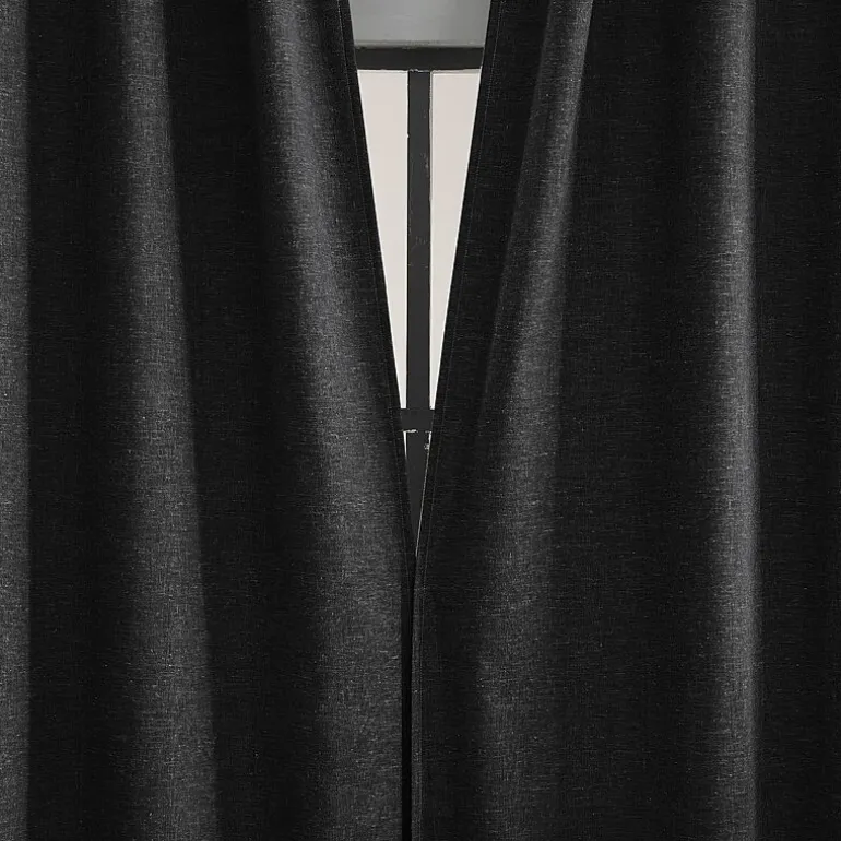 Sun Zero Treviso Back Tab Energy Saving 100% Blackout Single Curtain Panel