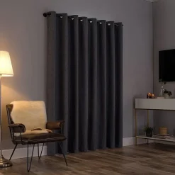 Sun Zero Tyrell Grommet Top Energy Saving 100% Blackout Single Curtain Panel