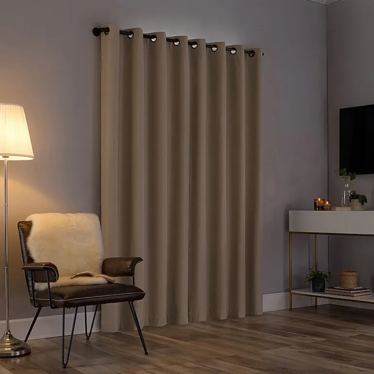 Sun Zero Tyrell Grommet Top Energy Saving 100% Blackout Single Curtain Panel