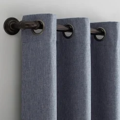 Sun Zero Tyrell Grommet Top Energy Saving 100% Blackout Single Curtain Panel