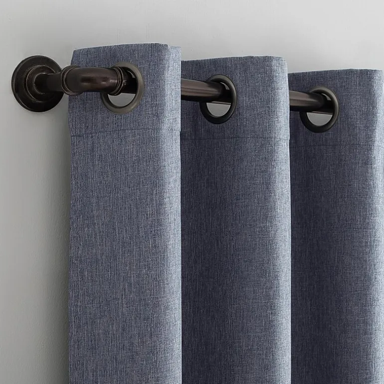 Sun Zero Tyrell Grommet Top Energy Saving 100% Blackout Single Curtain Panel