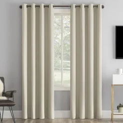 Sun Zero Tyrell Grommet Top Energy Saving 100% Blackout Single Curtain Panel