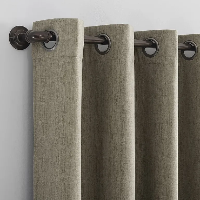 Sun Zero Tyrell Grommet Top Energy Saving 100% Blackout Single Curtain Panel