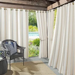 Sun Zero Valencia Grommet Top Energy Saving Light-Filtering Single Curtain Panel