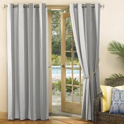Sun Zero Valencia Grommet Top Energy Saving Light-Filtering Single Curtain Panel