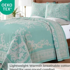 SUPERIOR® Adalie Medallion Cotton Poly Reversible Jacquard Bedspread