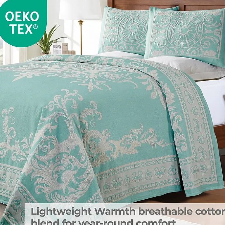SUPERIOR® Adalie Medallion Cotton Poly Reversible Jacquard Bedspread