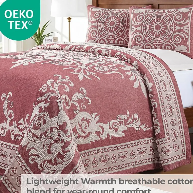 SUPERIOR® Adalie Medallion Cotton Poly Reversible Jacquard Bedspread