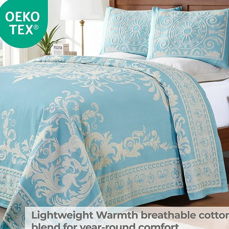 SUPERIOR® Adalie Medallion Cotton Poly Reversible Jacquard Bedspread