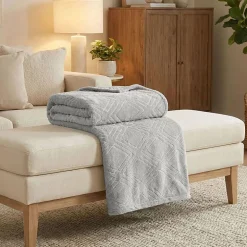 SUPERIOR® Alaska Diamond Quilted Polyester Fleece Multi-Use Throw