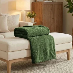SUPERIOR® Alaska Diamond Quilted Polyester Fleece Multi-Use Throw