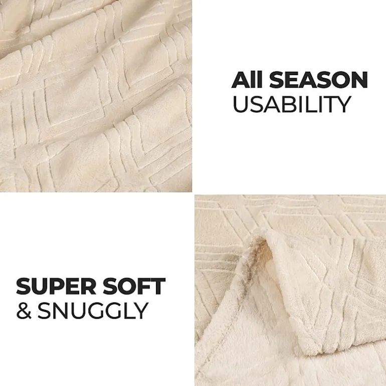 SUPERIOR® Alaska Diamond Quilted Polyester Fleece Multi-Use Throw