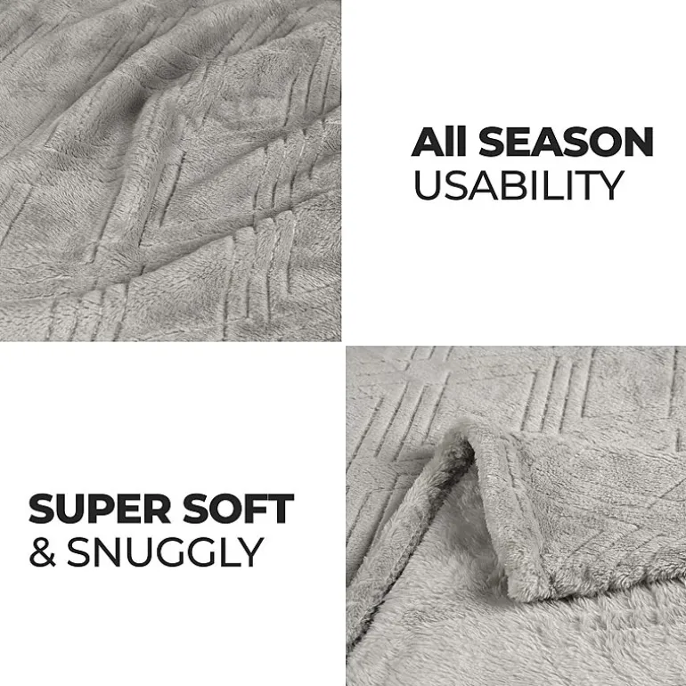 SUPERIOR® Alaska Diamond Quilted Polyester Fleece Multi-Use Throw