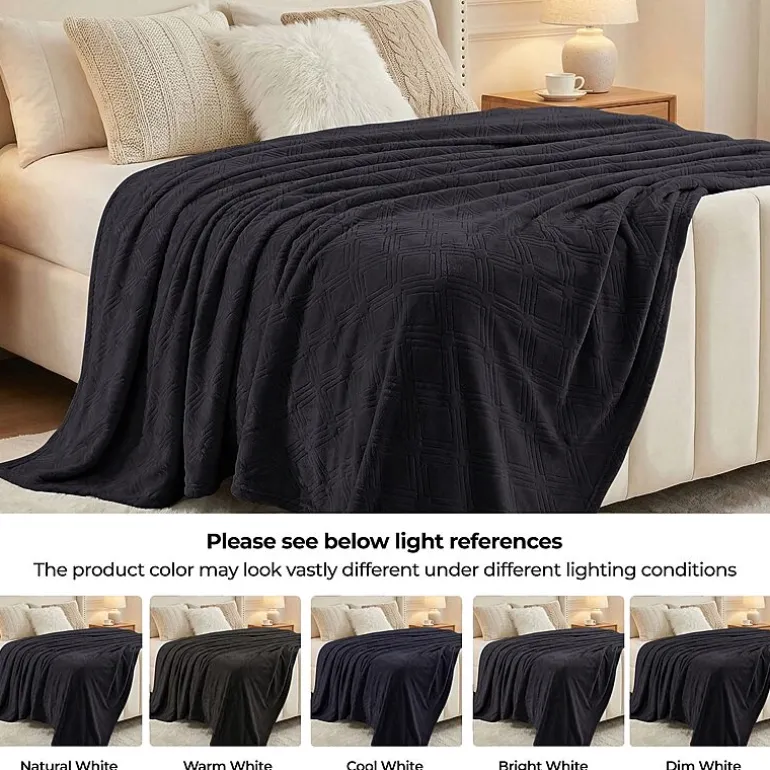 SUPERIOR® Alaska Diamond Quilted Polyester Fleece Multi-Use Throw